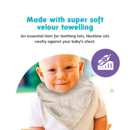Silly Billyz Slabbetje Bandana Silver koop je bij Babywinkel