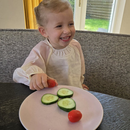 Silly Billyz Slabbetje Large White Sand koop je bij Babywinkel