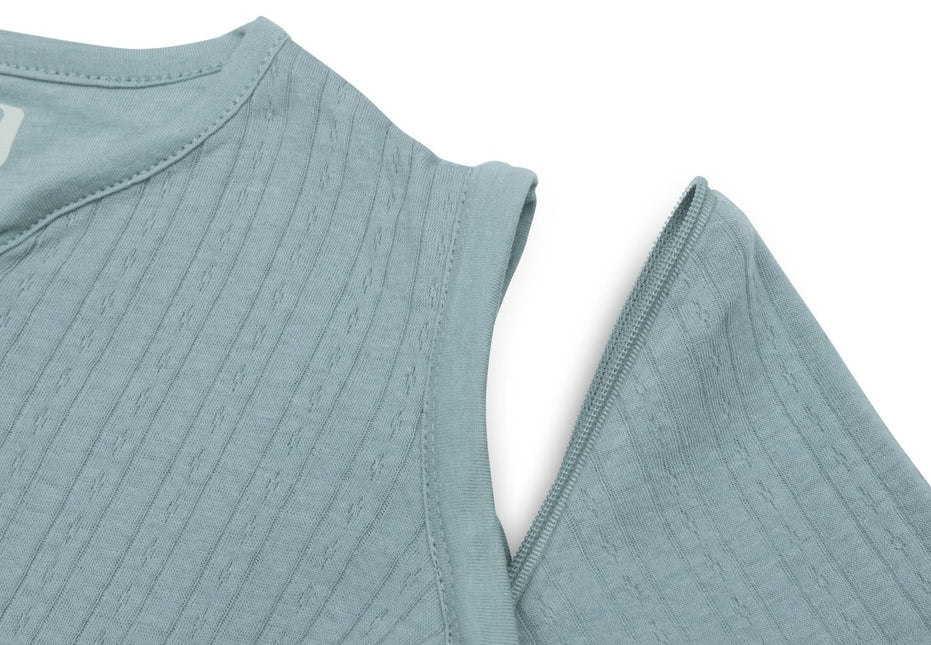 Jollein Slaapzak Baby Afritsbare Mouw Rond Ajour - Sea Green koop je bij Babywinkel