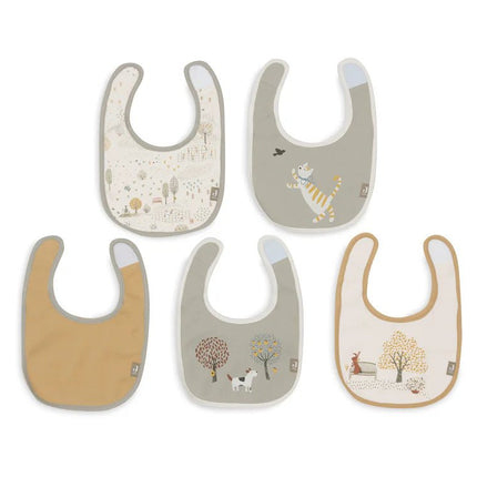 Jollein Slabbetje Tiny Park Waterproef 5St koop je bij Babywinkel