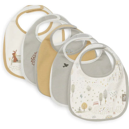 Jollein Slabbetje Tiny Park Waterproef 5St koop je bij Babywinkel