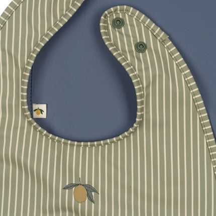 Konges Slojd Slabbetje Tea Stripe/ Flint Stone 2St koop je bij Babywinkel