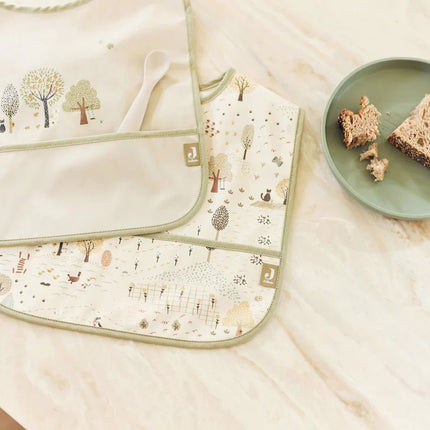 Jollein Slabbetje Tiny Park Waterproef 2St koop je bij Babywinkel