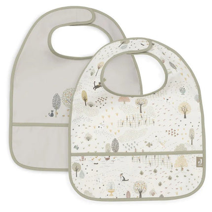 Jollein Slabbetje Tiny Park Waterproef 2St koop je bij Babywinkel