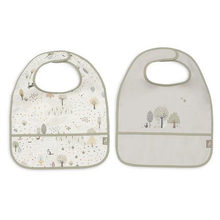 Jollein Slabbetje Tiny Park Waterproef 2St koop je bij Babywinkel
