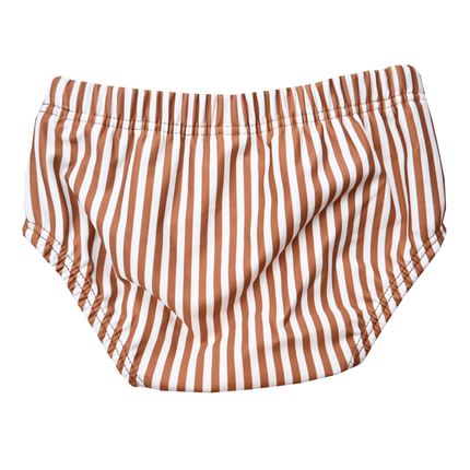 Slipstop Zwembroek Kind Cognac Stripe Meisje koop je bij Babywinkel