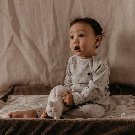 Snoozebaby Aankleedkussenhoes Happy Dressing Warm Brown 45x70cm koop je bij Babywinkel
