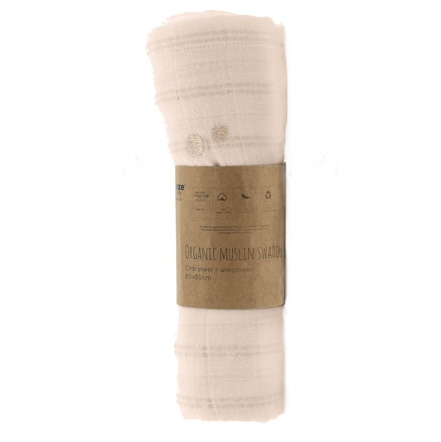 Snoozebaby Hydrofiele Doek Wieg Milky Rust 80x80cm koop je bij Babywinkel