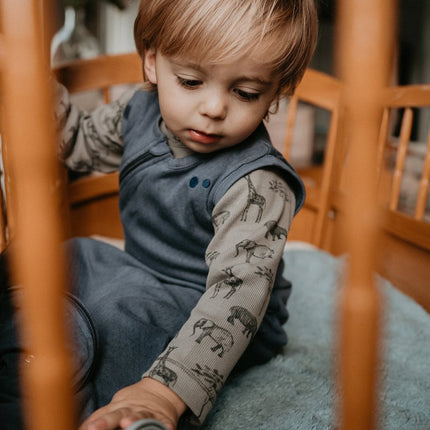 Snoozebaby Slaapzak Baby Mouwloos Blue Nights koop je bij Babywinkel