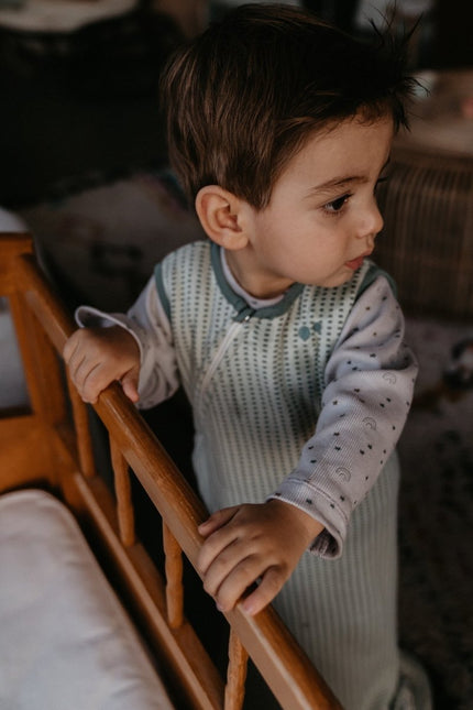 Snoozebaby Slaapzak Baby Mouwloos Smokey Green koop je bij Babywinkel