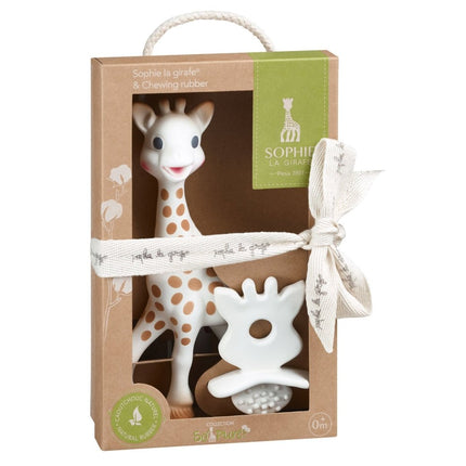 Sophie de Giraf Bijtring Pure Bijtrubber, Geschenkdoosje Met Strik koop je bij Babywinkel