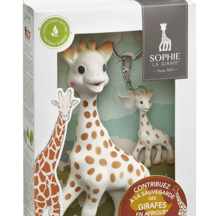 Sophie de Giraf Geschenkdoosje Geschenkdoosje Met Bijtring En Sleutelhanger koop je bij Babywinkel