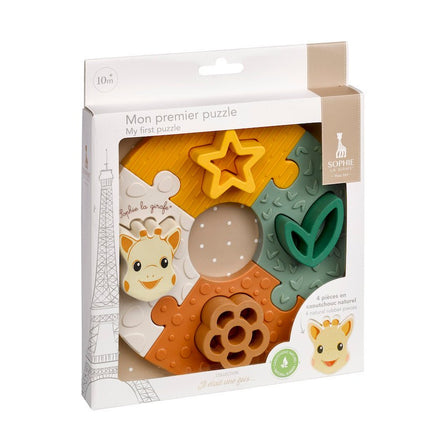 Sophie de Giraf Puzzel In Beige Geschenkdoos koop je bij Babywinkel