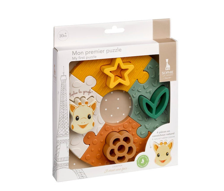 Sophie de Giraf Puzzel In Beige Geschenkdoos koop je bij Babywinkel