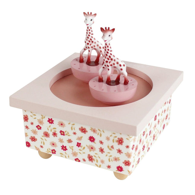 Sophie de Giraf Muziekdoosje Roze koop je bij Babywinkel