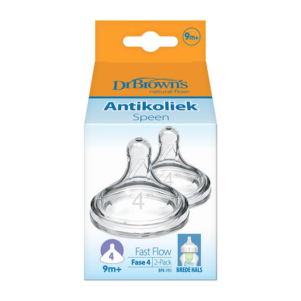 Dr. Brown's Options + Speen Fase 4 Brede Halsfles 2st koop je bij Babywinkel