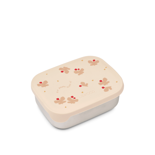 Stainless Steel Lunchbox Butterfly / Apple Blossom koop je bij Babywinkel
