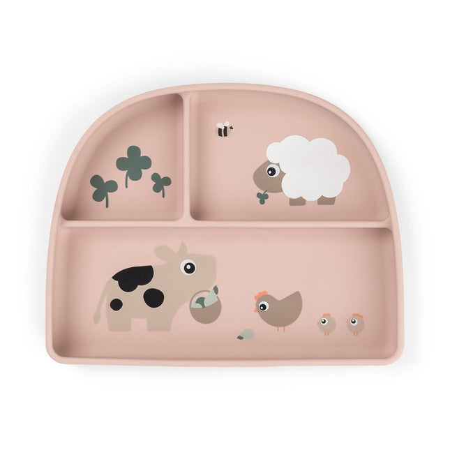 Stick&Stay compartment plate Tiny farm Powder koop je bij Babywinkel