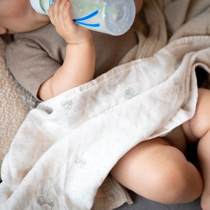 Baby's Only Hydrofiele Doek Tender Linen/Clover 115X115Cm 2 - Pack koop je bij Babywinkel