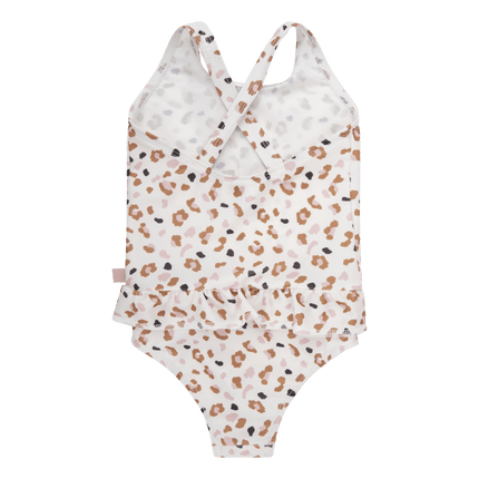 Swim Essentials Badpak Kind Panterprint Off White Kahki koop je bij Babywinkel