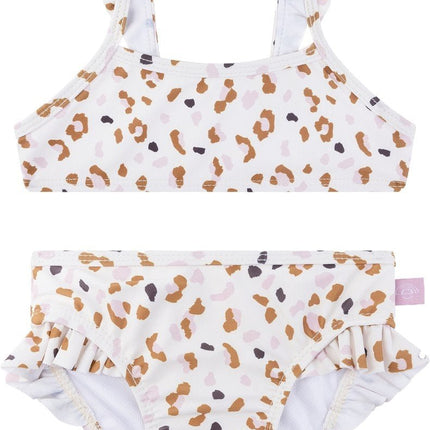 Swim Essentials Bikini Kind Panterprint Off White Kahki koop je bij Babywinkel