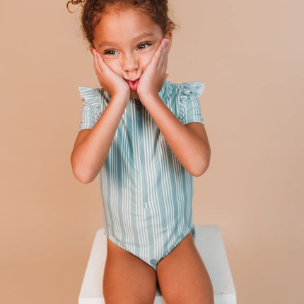 Swim Essentials Uv Zwempak Resort Stripe Rashguard Ruffle koop je bij Babywinkel