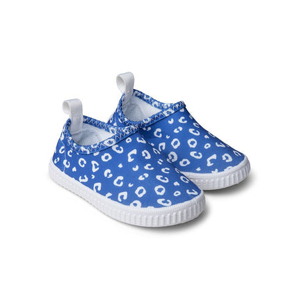 Swim Essentials Waterschoentjes Anti Slip Blue Leopard Lycra koop je bij Babywinkel