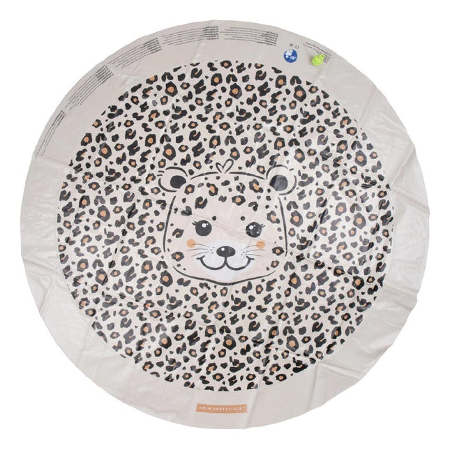 Swim Essentials Waterspeelmat Met Sproeiers Luipaard Print Beige 1,5M koop je bij Babywinkel
