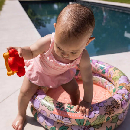 Swim Essentials Zwembad Baby Pink Blossom Print 2 Rings 60Cm koop je bij Babywinkel