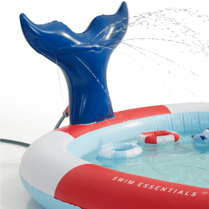 Swim Essentials Zwembad Kind Glijbaan Walvis 2,10M koop je bij Babywinkel