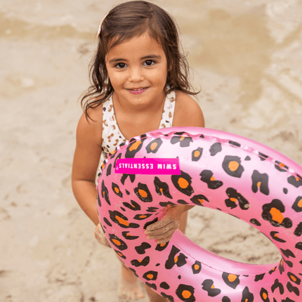 Swim Essentials Zwemband Kind Luipaard Print Roze 55Cm koop je bij Babywinkel