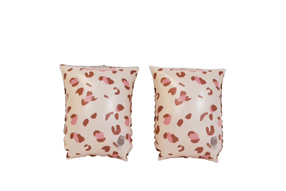 Swim Essentials Zwembandjes Luipaard Oud Roze 2 - 6 Jaar koop je bij Babywinkel