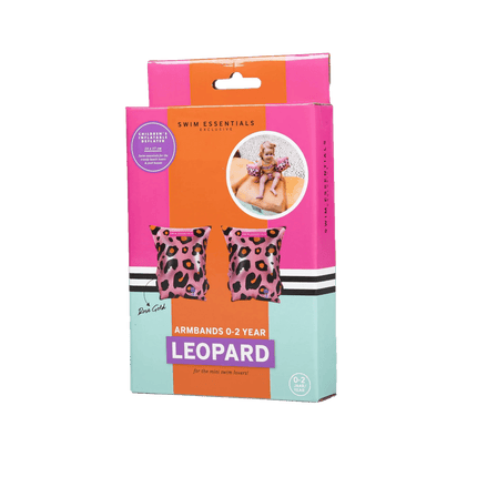 Swim Essentials Zwembandjes Panterprint 0 - 2 Jaar Roze koop je bij Babywinkel