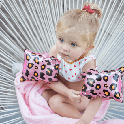 Swim Essentials Zwembandjes Panterprint 0 - 2 Jaar Roze koop je bij Babywinkel