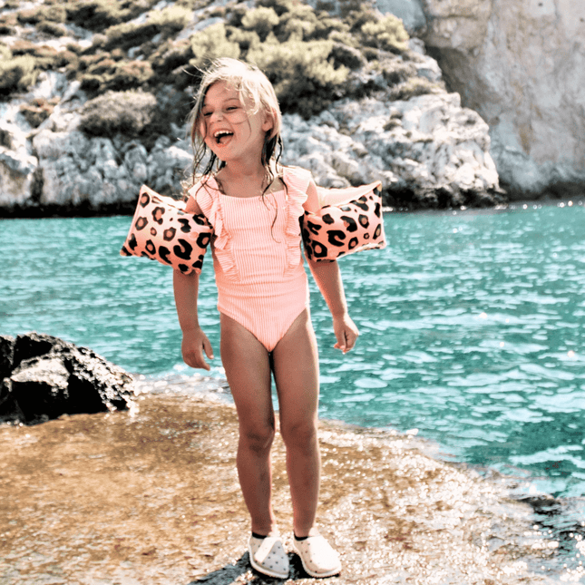 Swim Essentials Zwembandjes Panterprint 2 - 6 Jaar Roze koop je bij Babywinkel