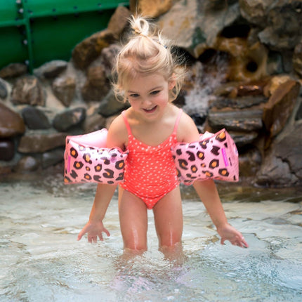 Swim Essentials Zwembandjes Panterprint 2 - 6 Jaar Roze koop je bij Babywinkel