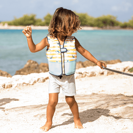 Swim Essentials Zwembroek Kind Strepen Lichtblauw koop je bij Babywinkel