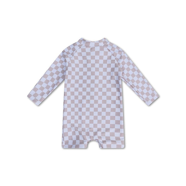 Swim Essentials Zwempak Kind Sand Check Striped koop je bij Babywinkel