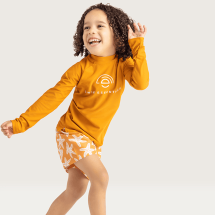 Swim Essentials Zwemshirt Kind Uv Lange Mouwen Brown Sea Star koop je bij Babywinkel