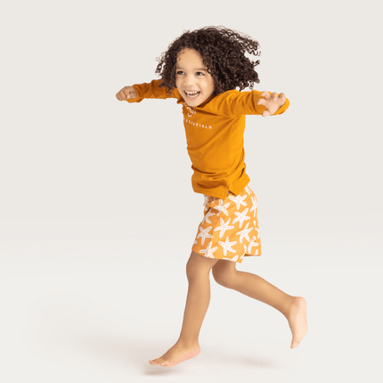 Swim Essentials Zwemshirt Kind Uv Lange Mouwen Brown Sea Star koop je bij Babywinkel