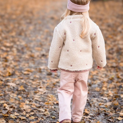 Little Dutch Baby Vestje Teddy Sand Bloemen koop je bij Babywinkel