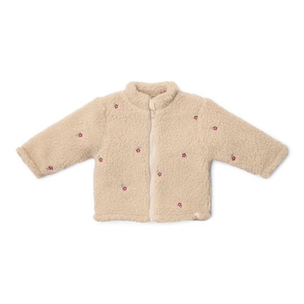 Little Dutch Baby Vestje Teddy Sand Bloemen koop je bij Babywinkel