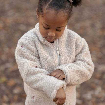 Little Dutch Baby Vestje Teddy Sand Bloemen koop je bij Babywinkel