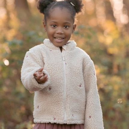 Little Dutch Baby Vestje Teddy Sand Bloemen koop je bij Babywinkel