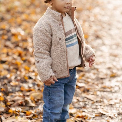 Little Dutch Baby Vestje Teddy Taupe koop je bij Babywinkel
