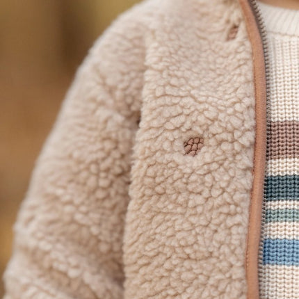 Little Dutch Baby Vestje Teddy Taupe koop je bij Babywinkel