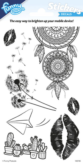Funny Products Stickers Telefoon Hippie koop je bij Babywinkel