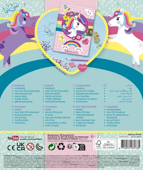 Unicorn Diamond Painting Dagboek koop je bij Babywinkel