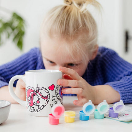 Unicorn Knutselset Mok Verven koop je bij Babywinkel
