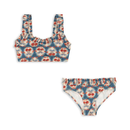 <tc>Konges Sløjd</tc> Bikini Kind Maya Grs Cherry Bow Blå